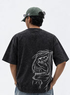 Eren Titan Sketch – T-Shirt – model shot | Attack on Titan