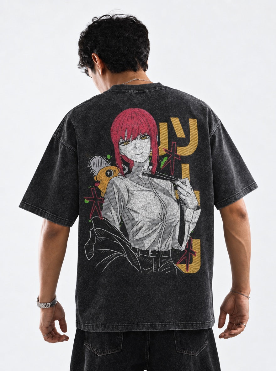 Makima & Pochita – T-Shirt – model shot | Chainsaw Man