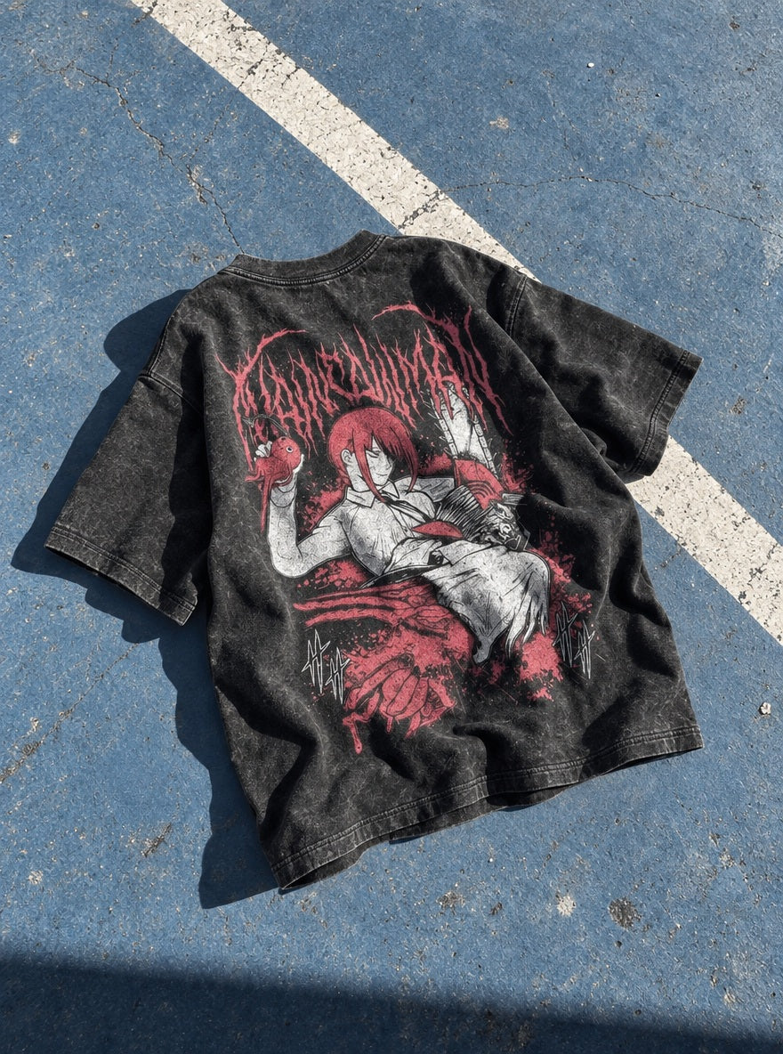 Makima's Prize – T-Shirt – flat-lay | Chainsaw Man