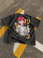 Makima & Pochita – T-Shirt – flat-lay | Chainsaw Man