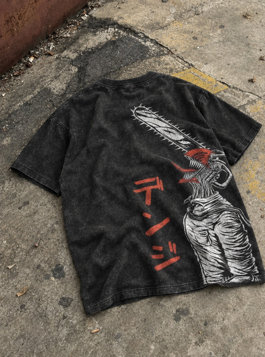 Devil Form Denji – T-Shirt – flat-lay | Chainsaw Man