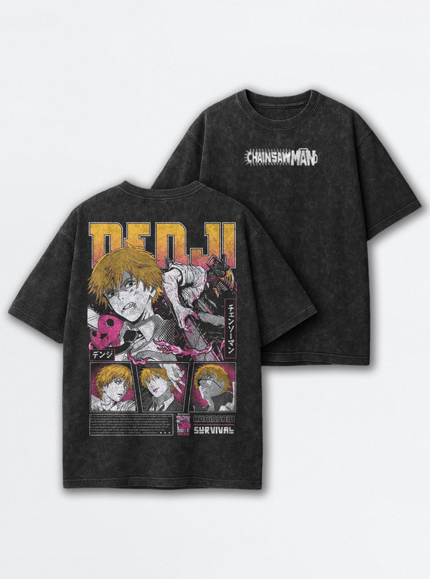 Denji Survival – T-Shirt – mockup | Chainsaw Man