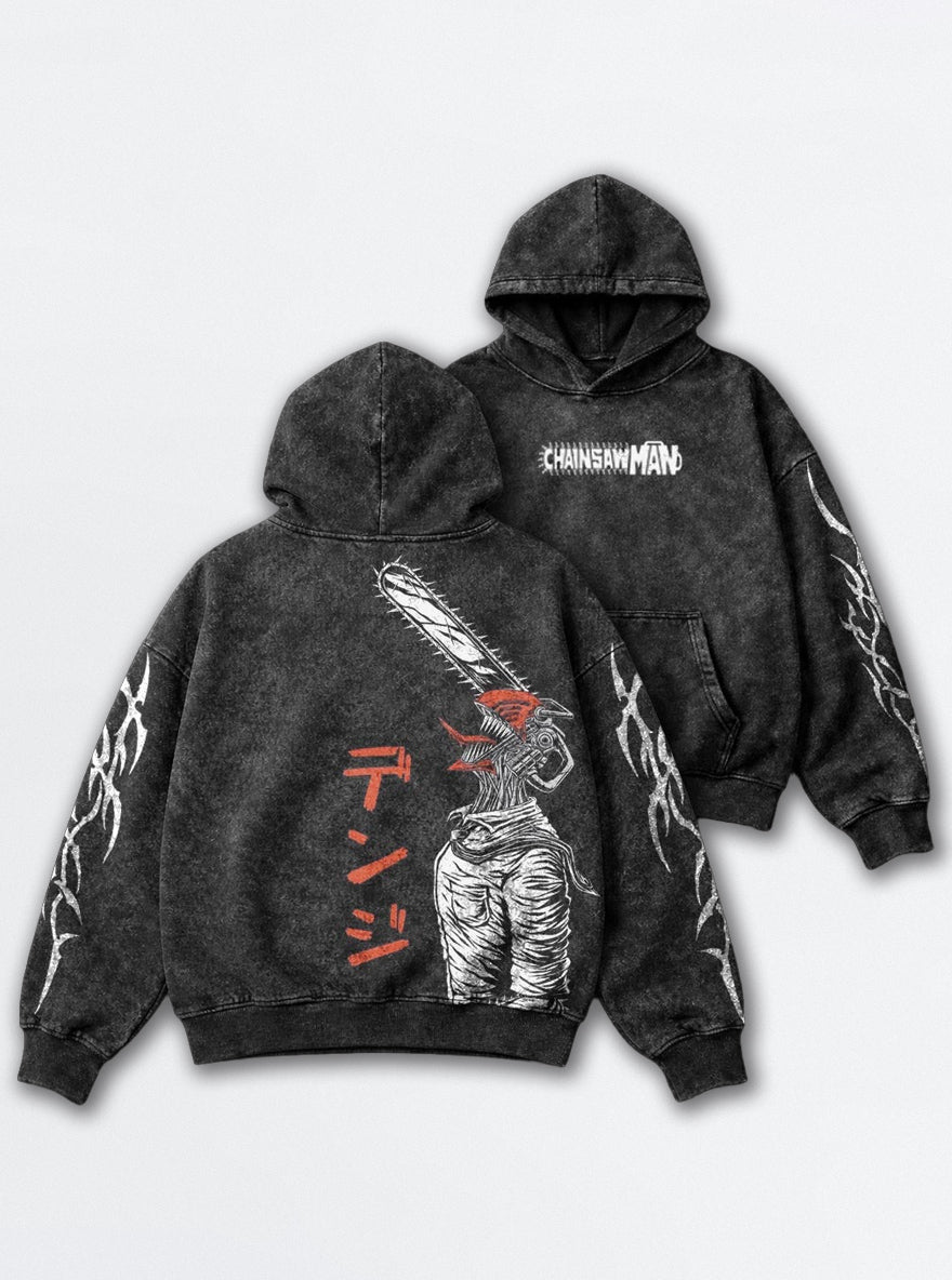 Devil Form Denji – Hoodie – mockup | Chainsaw Man