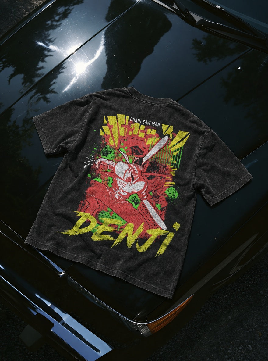 Denji Splash – T-Shirt – flat-lay | Chainsaw Man