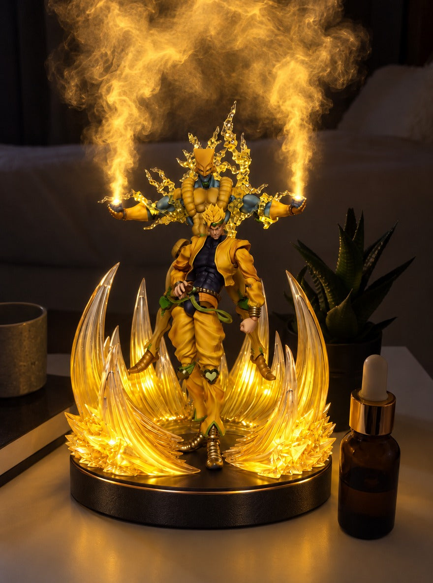 DIO and The World Mist Diffuser Figure – glowing with mist at night | JoJo