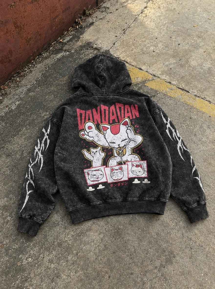 Turbo Granny Beats – Hoodie – flat-lay | Dandadan