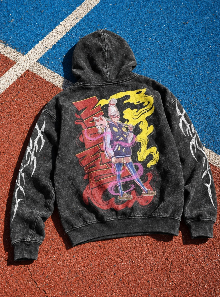 Seiko Smoke – Hoodie – flat-lay | Dandadan