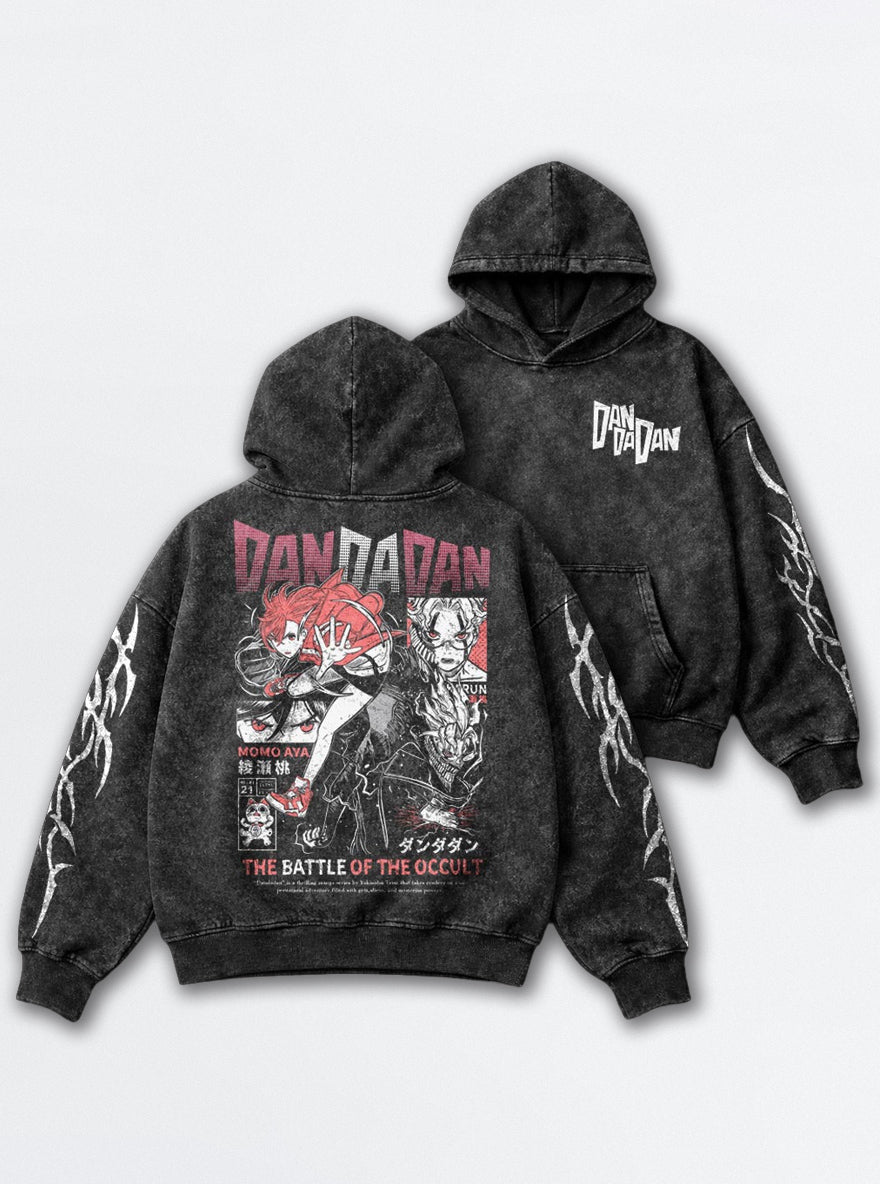 Momo & Okarun – Hoodie – mockup | Dandadan