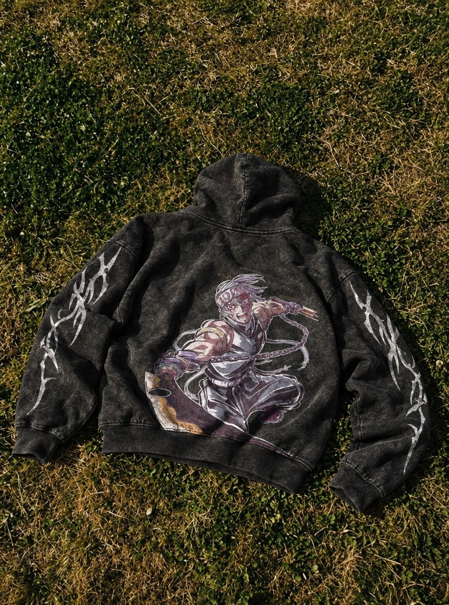 Tengen Flash – Hoodie – flat-lay | Demon Slayer