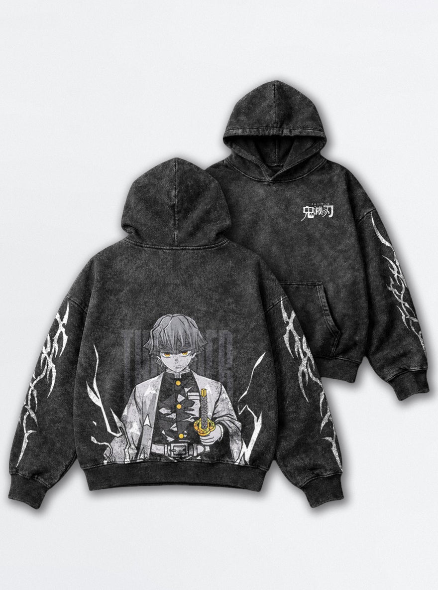 Zenitsu Awakened – Hoodie – mockup | Demon Slayer