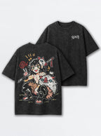 Inosuke Chibi – Black T-Shirt – mockup | Demon Slayer