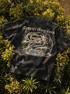 Gyomei Himejima – Black T-Shirt – flat-lay | Demon Slayer