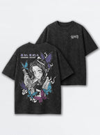 Shinobu Butterfly – Black T-Shirt – mockup | Demon Slayer