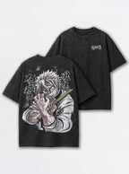 Sanemi Scars – Black T-Shirt – mockup | Demon Slayer