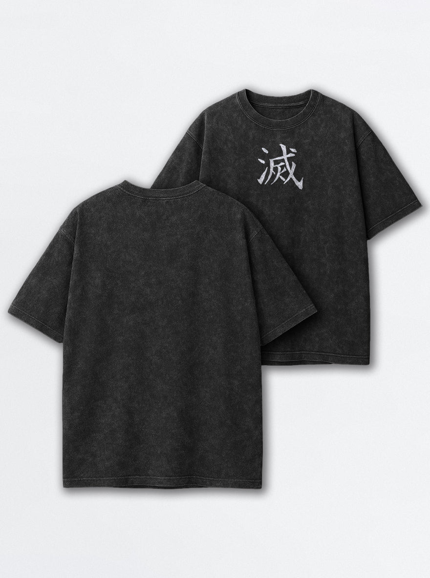 Slayer Mark – Black T-Shirt – mockup | Demon Slayer