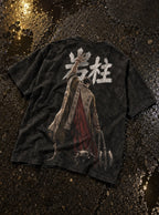Stone Pillar – Black T-Shirt – flat-lay | Demon Slayer