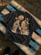 Thunderclap – Black T-Shirt – flat-lay | Demon Slayer