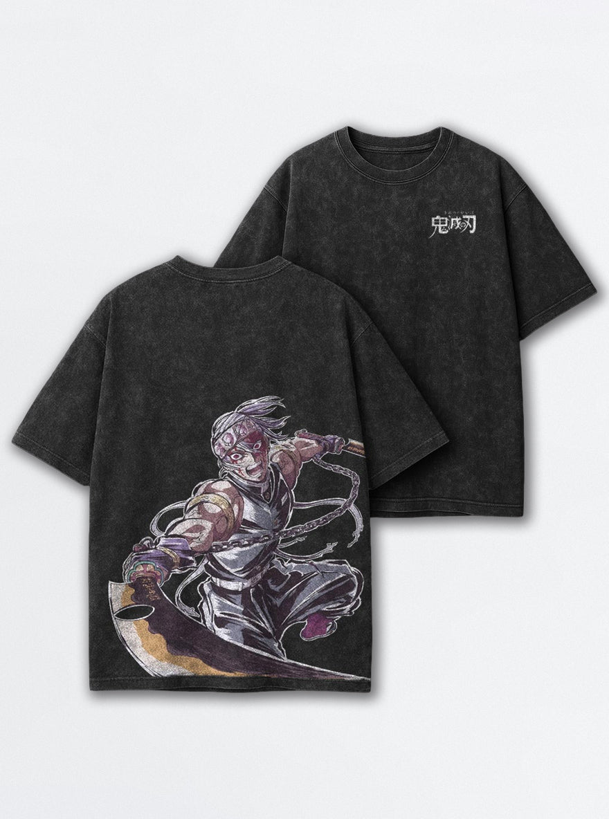 Tengen Flash – Black T-Shirt – mockup | Demon Slayer