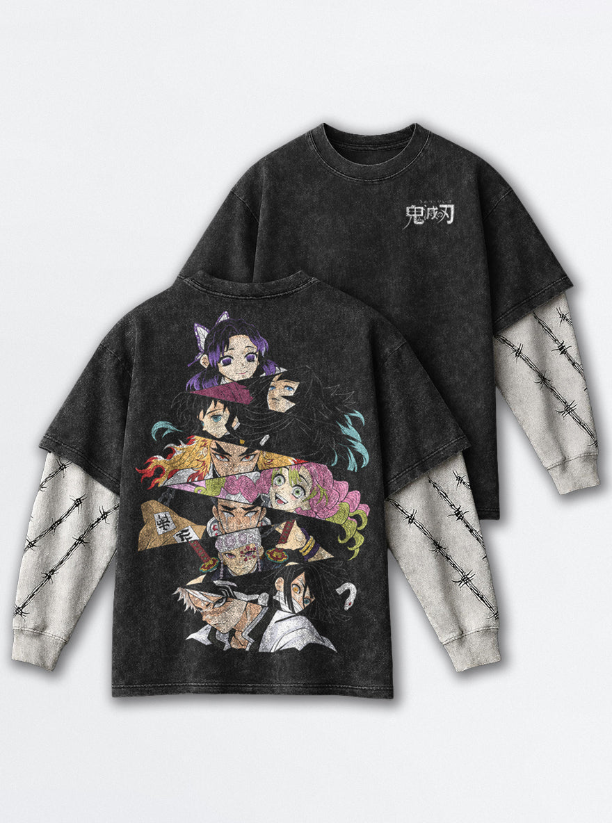 Blade Stack – Double Sleeves – mockup | Demon Slayer