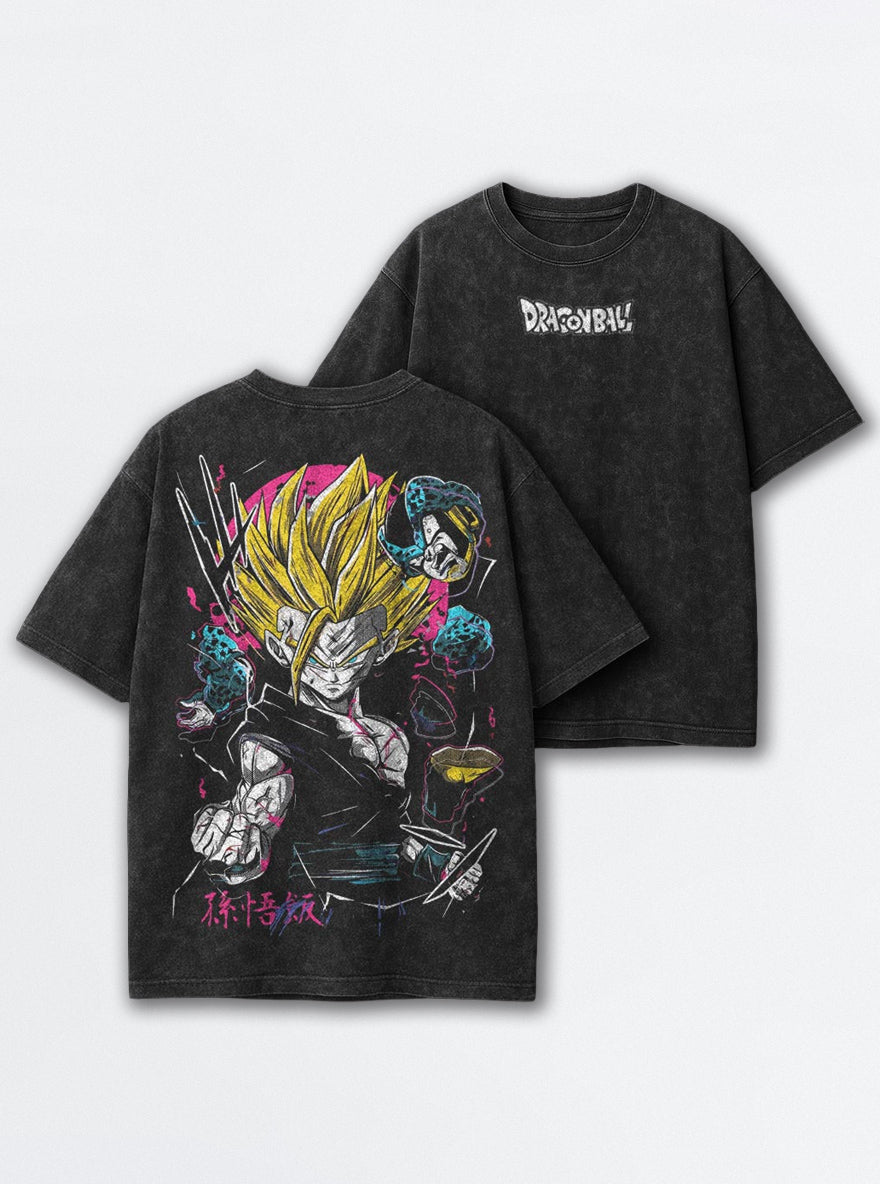 Gohan vs Cell – T-Shirt – mockup | Dragon Ball