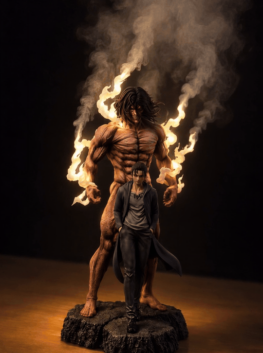 Eren and Attack Titan Mist Diffuser Figure – mist running (animated) | Attack on Titan