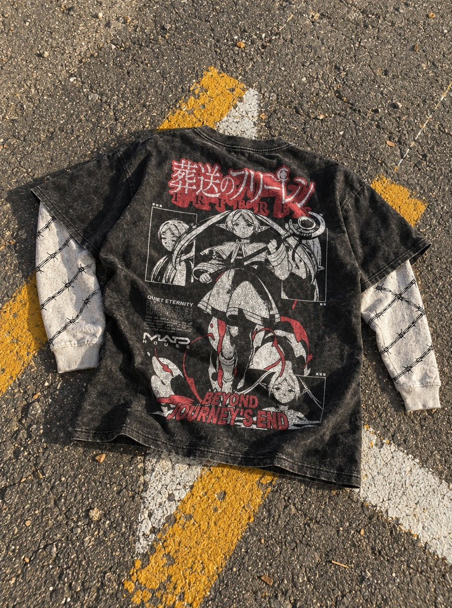 Frieren Quiet Eternity – Double Sleeves – flat-lay | Frieren