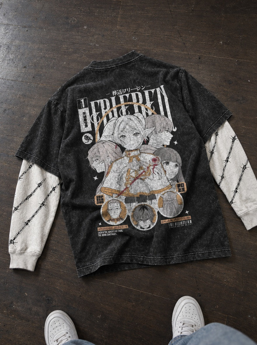 Frieren's Party – Double Sleeves – flat-lay | Frieren