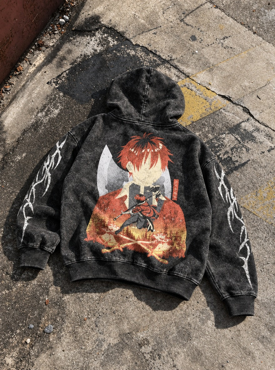 Stark Silhouette – Hoodie – flat-lay | Frieren