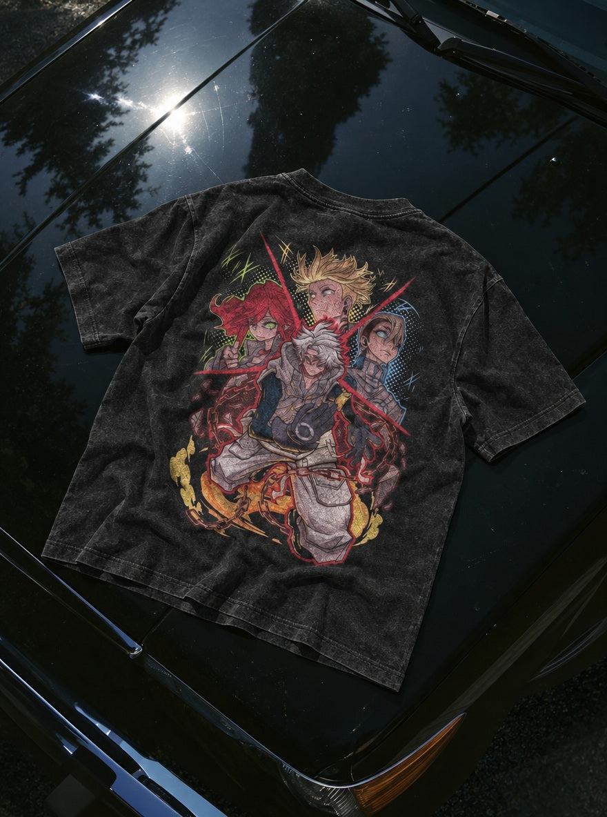 Rudo & Cleaners – T-Shirt – flat-lay | Gachiakuta