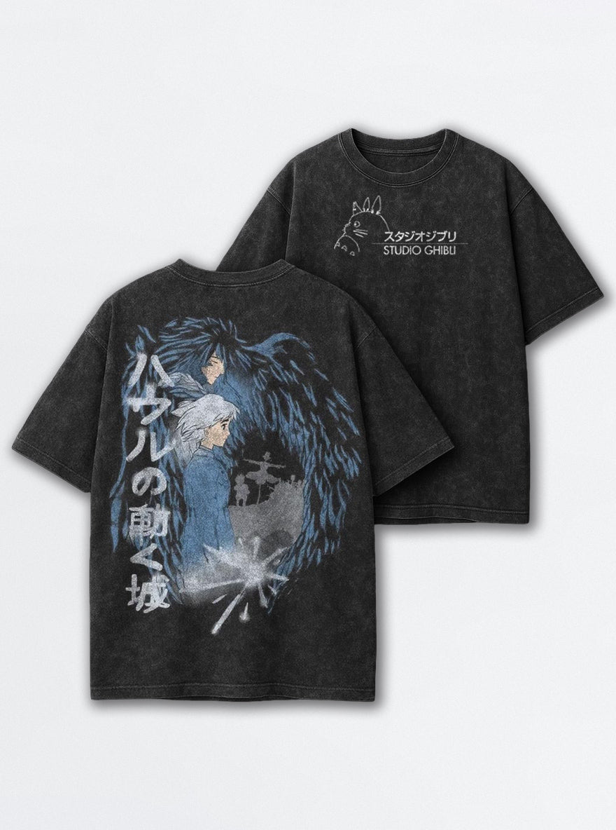 Howl's Sky Walk – T-Shirt – mockup | Ghibli