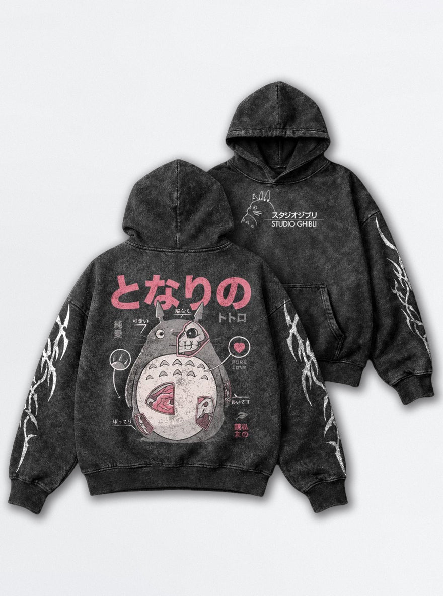 Totoro Anatomy – Hoodie – mockup | Ghibli