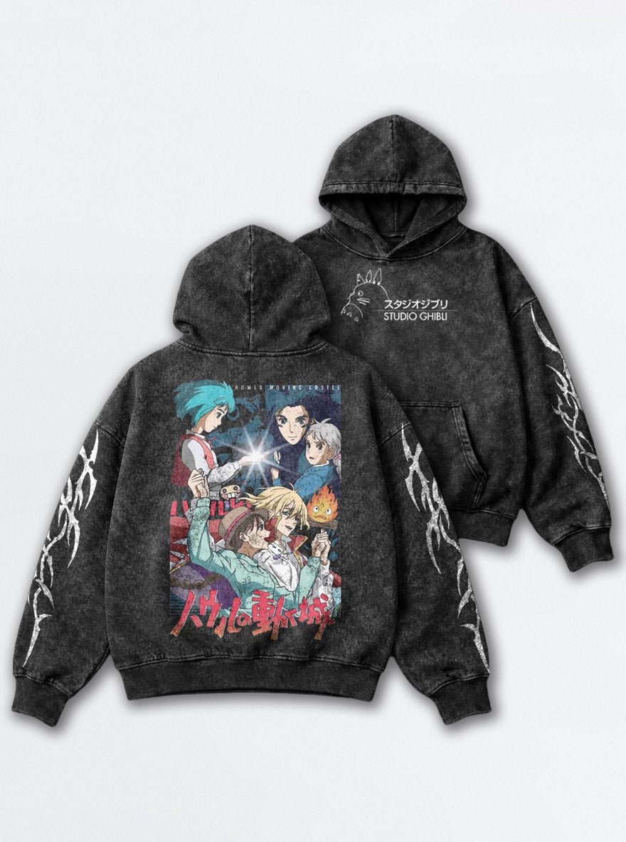 Howl's Castle Crew – Hoodie – mockup | Ghibli