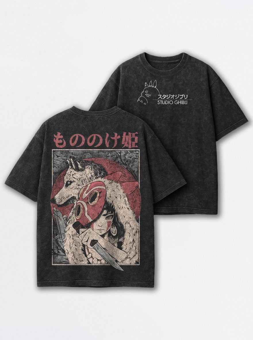 Wolf Princess San – T-Shirt – mockup | Ghibli