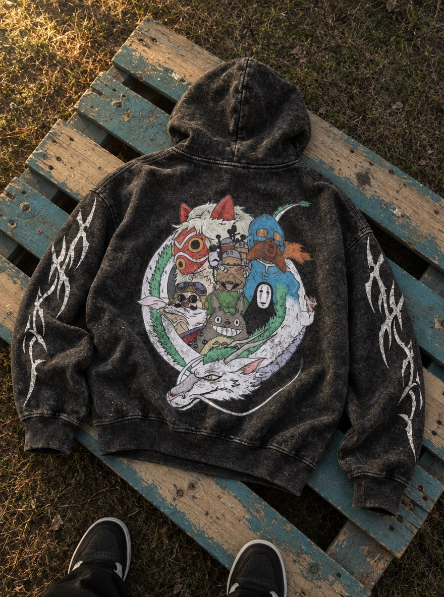 Haku Ring – Hoodie – flat-lay | Ghibli