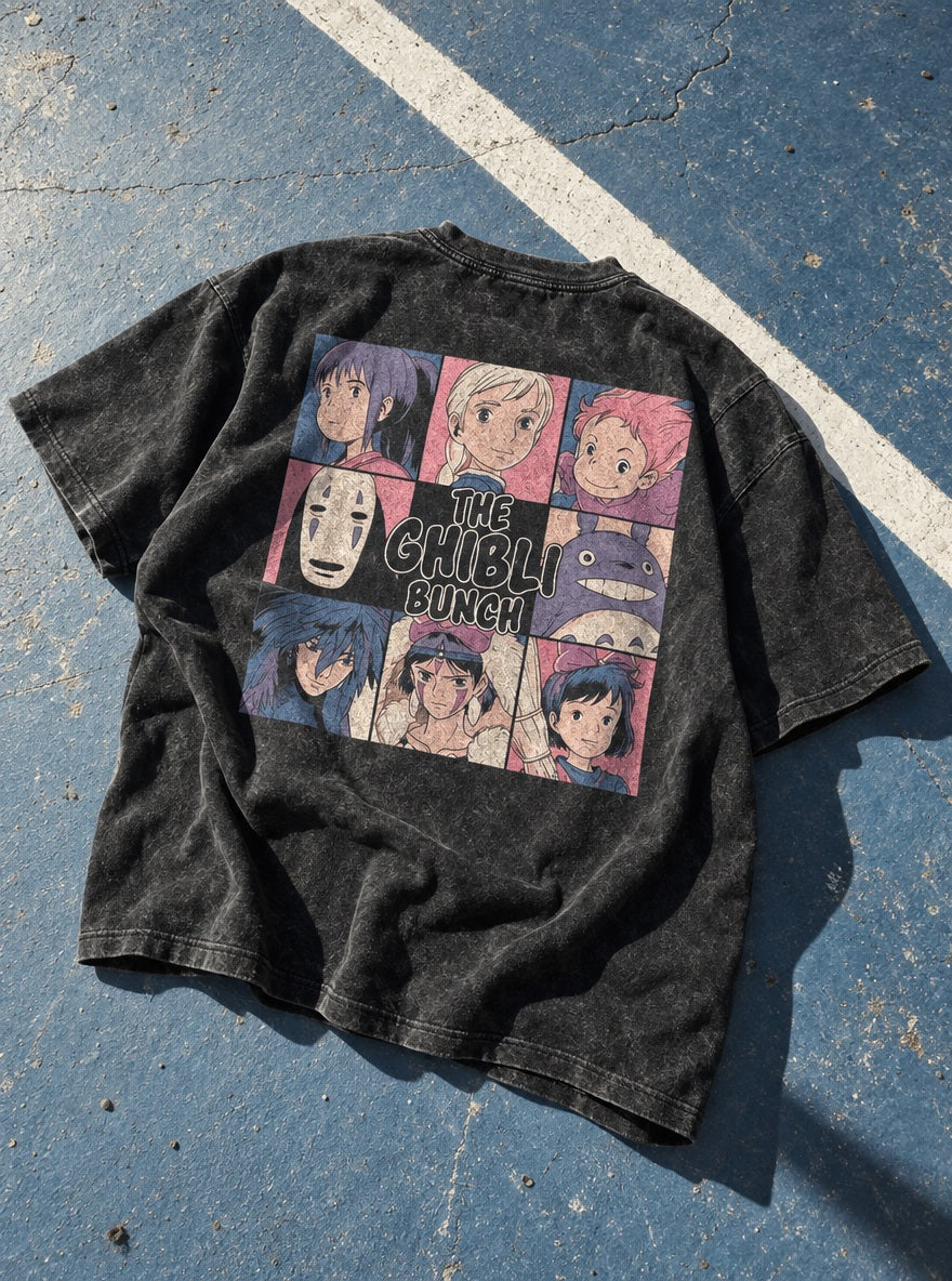 Heroes Grid – T-Shirt – flat-lay | Ghibli