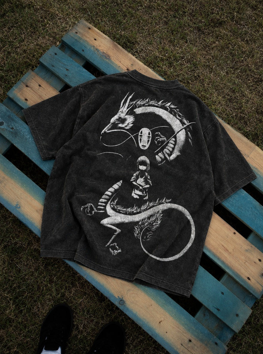 Haku & Chihiro – T-Shirt – flat-lay | Ghibli