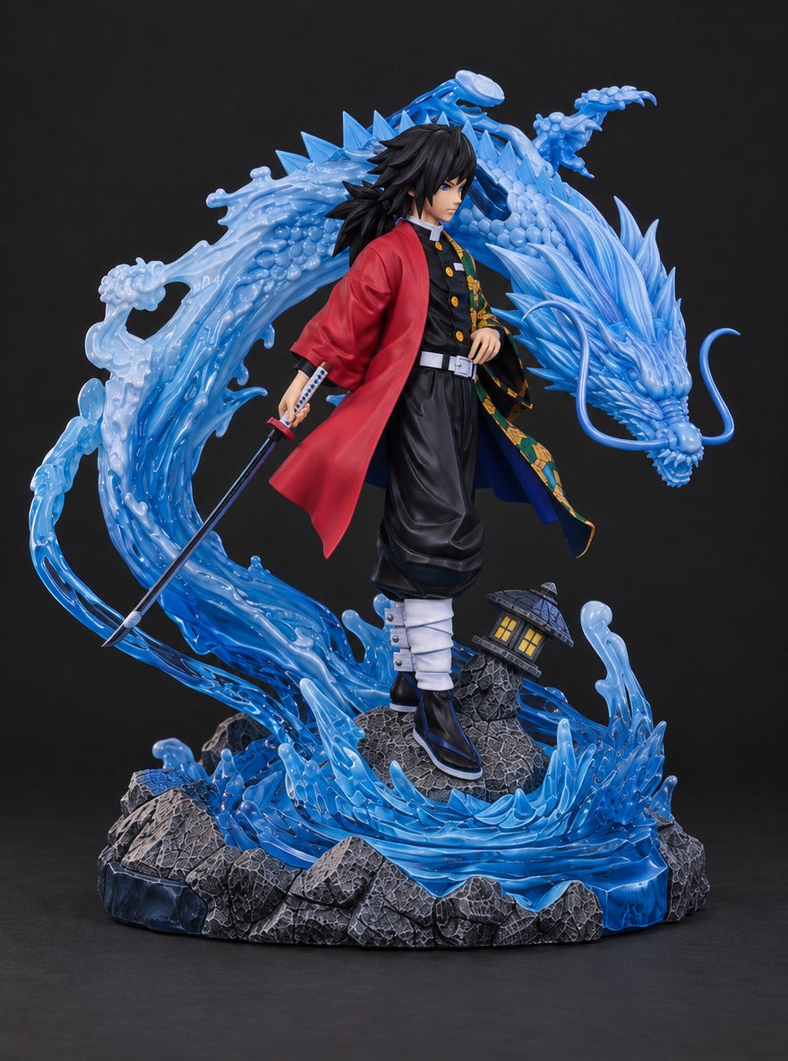 Giyu Tomioka Water Dragon Mist Diffuser Figure – left side view | Demon Slayer