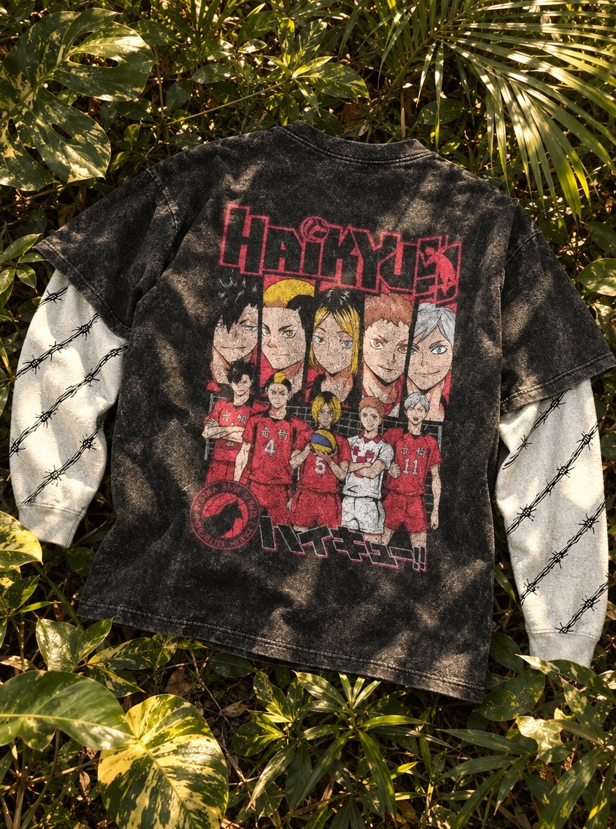 Nekoma Team – Double Sleeves – flat-lay | Haikyuu