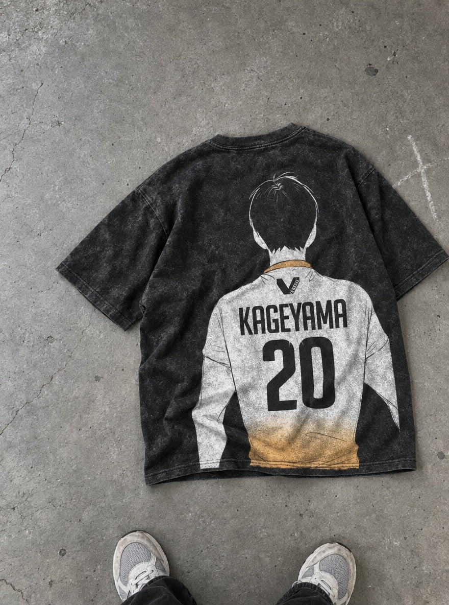 Kageyama Number 20 – T-Shirt – flat-lay | Haikyuu