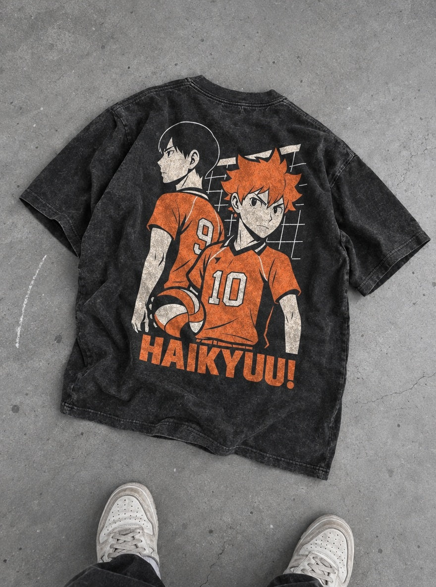 Freak Duo – T-Shirt – flat-lay | Haikyuu
