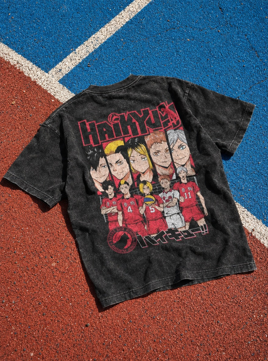 Nekoma Team – T-Shirt – flat-lay | Haikyuu