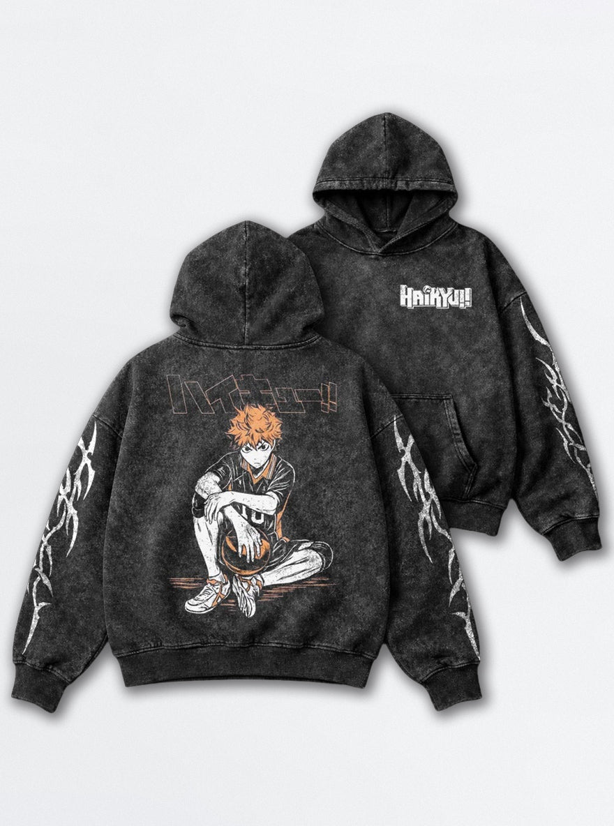Hinata Courtside – Hoodie – mockup | Haikyuu