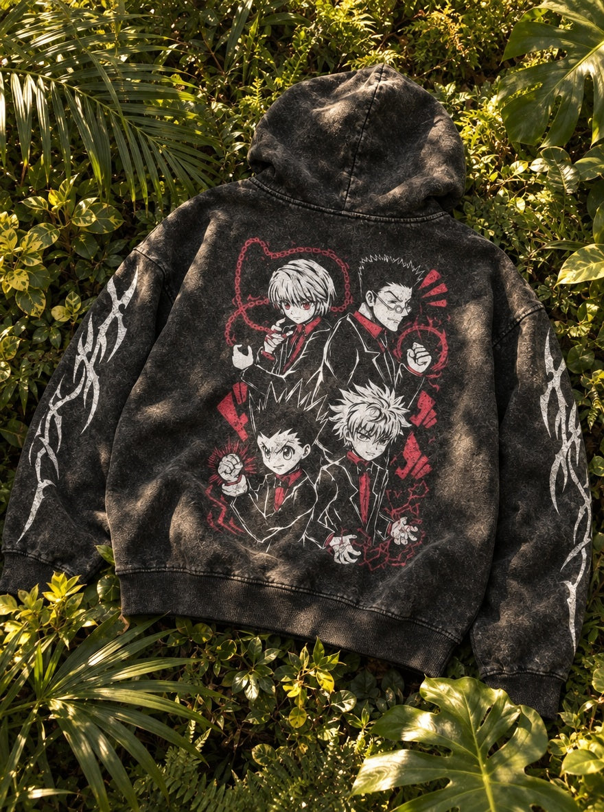Main Four Suits – Hoodie – flat-lay | Hunter x Hunter