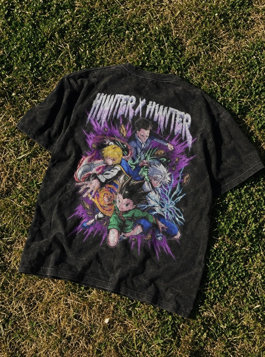Main Four Battle – T-Shirt – flat-lay | Hunter x Hunter