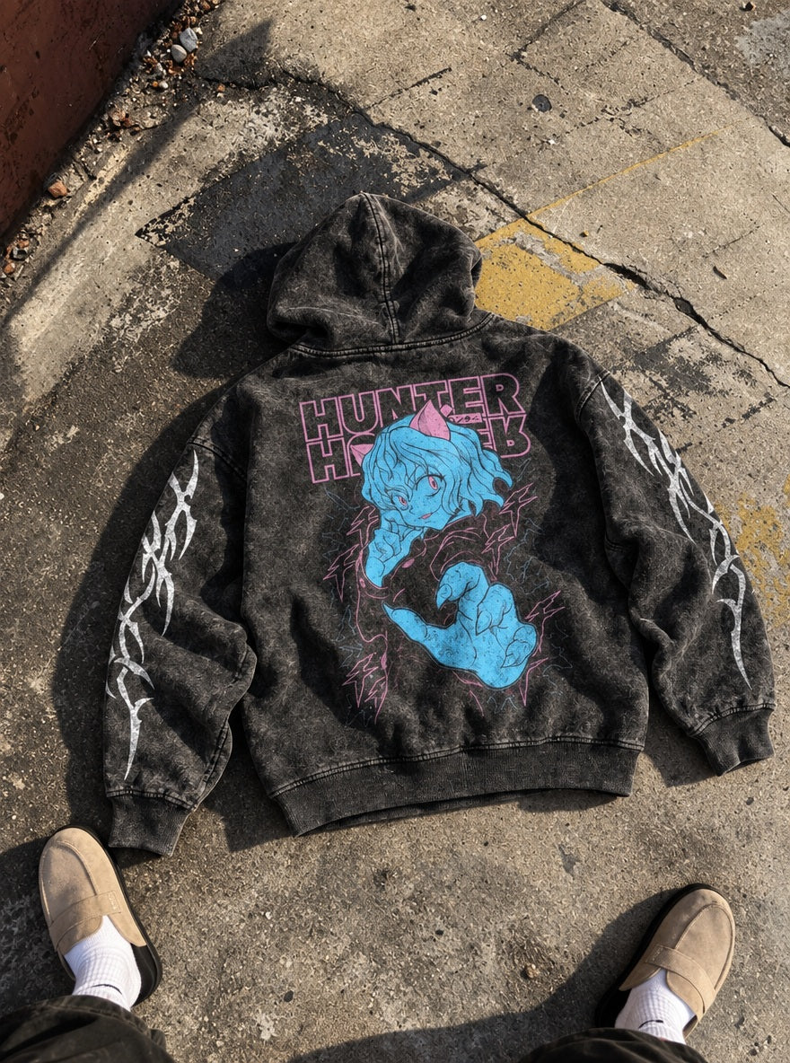 Neferpitou Claw – Hoodie – flat-lay | Hunter x Hunter
