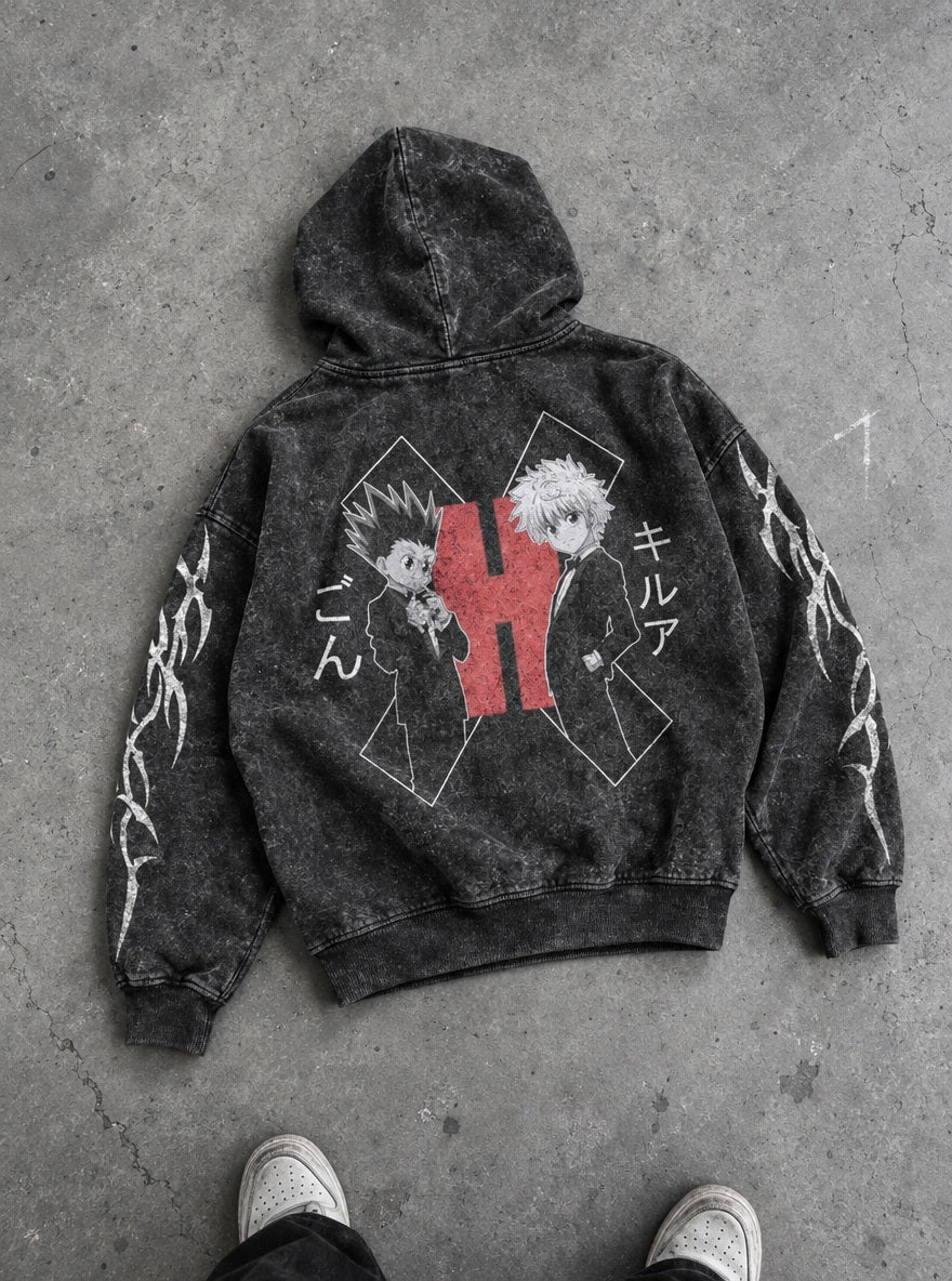 Gon & Killua Suits – Hoodie – flat-lay | Hunter x Hunter