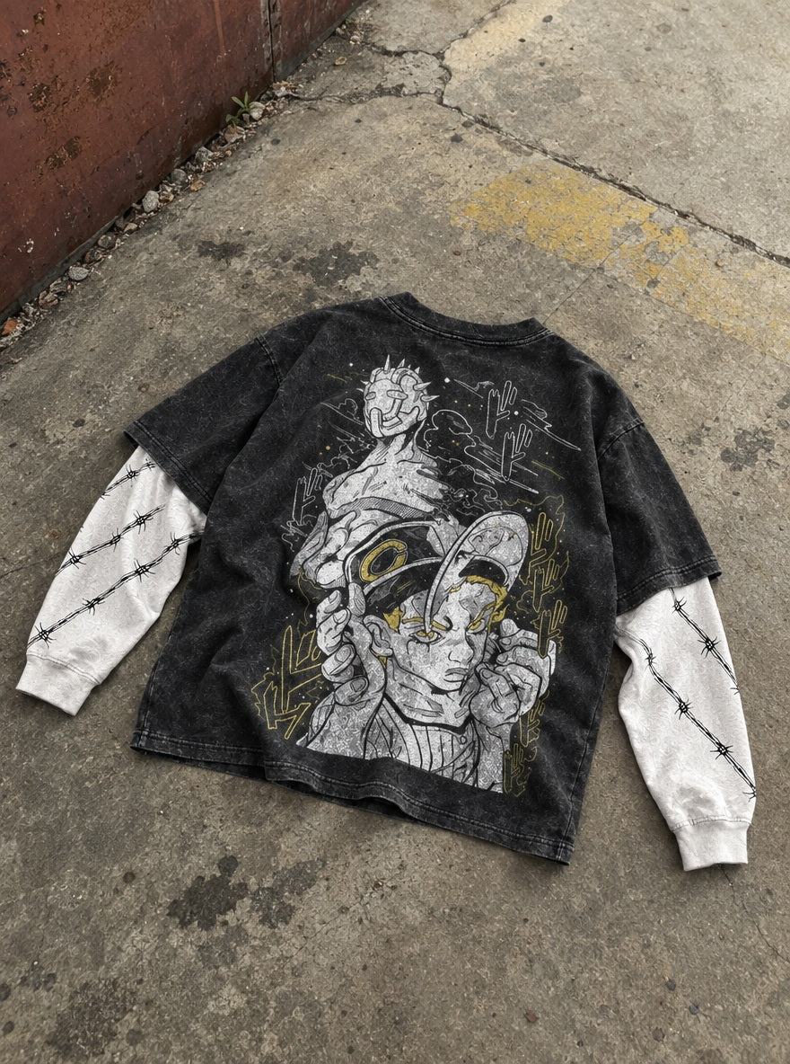Steel Ball Run – Double Sleeves – flat-lay | JoJo