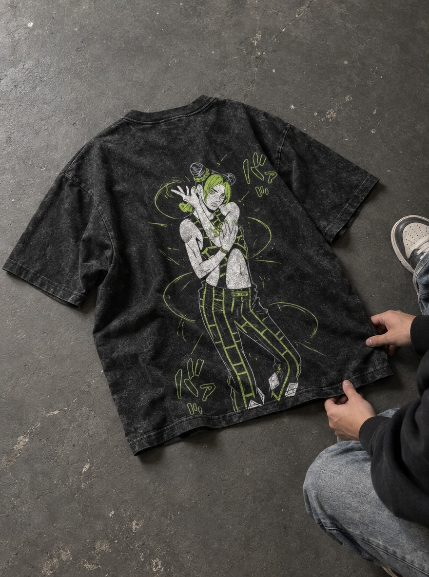 Jolyne Stone Free – T-Shirt – flat-lay | JoJo