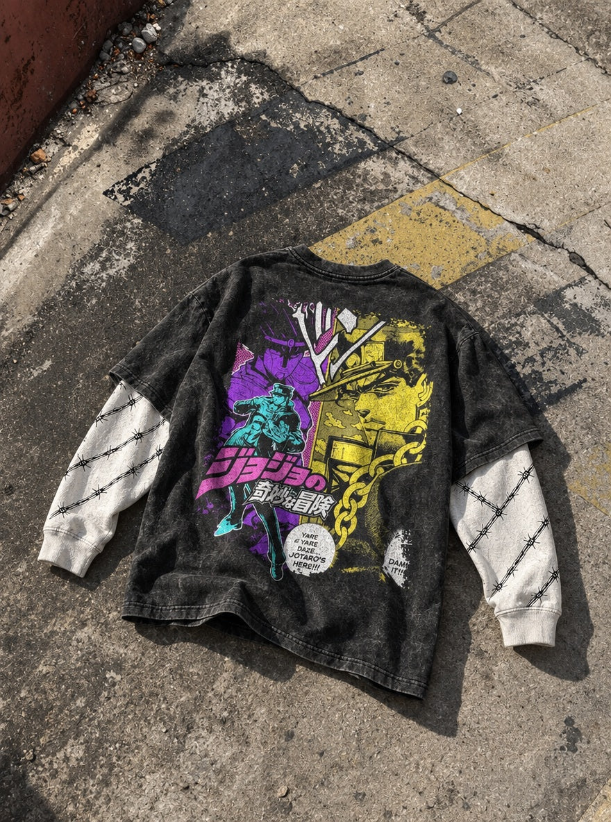 Jotaro's Here – Double Sleeves – flat-lay | JoJo