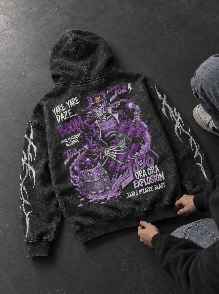 Ora Ora Explosion – Hoodie – flat-lay | JoJo